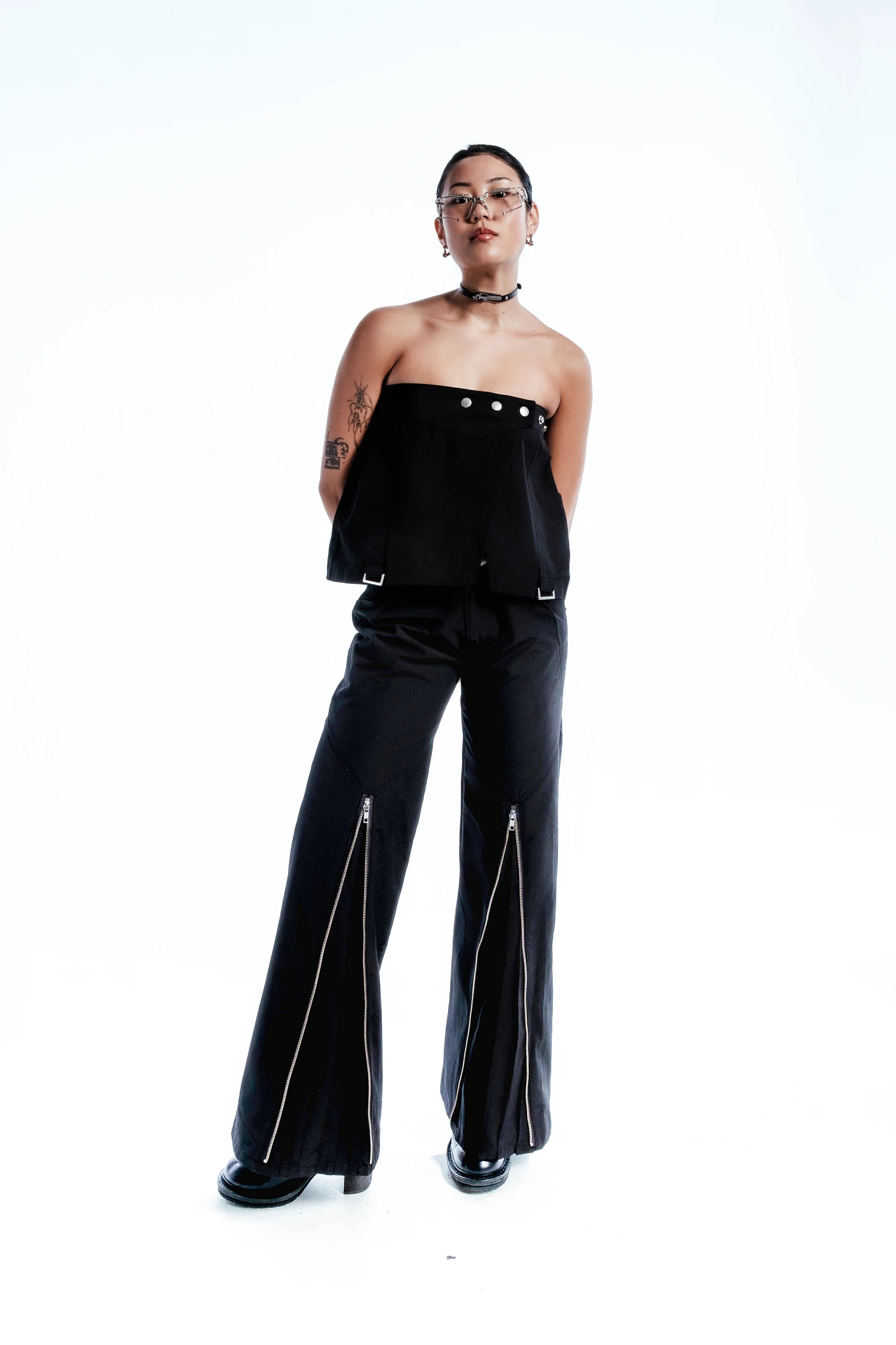 Zip Pleat Pants [2 Colors]