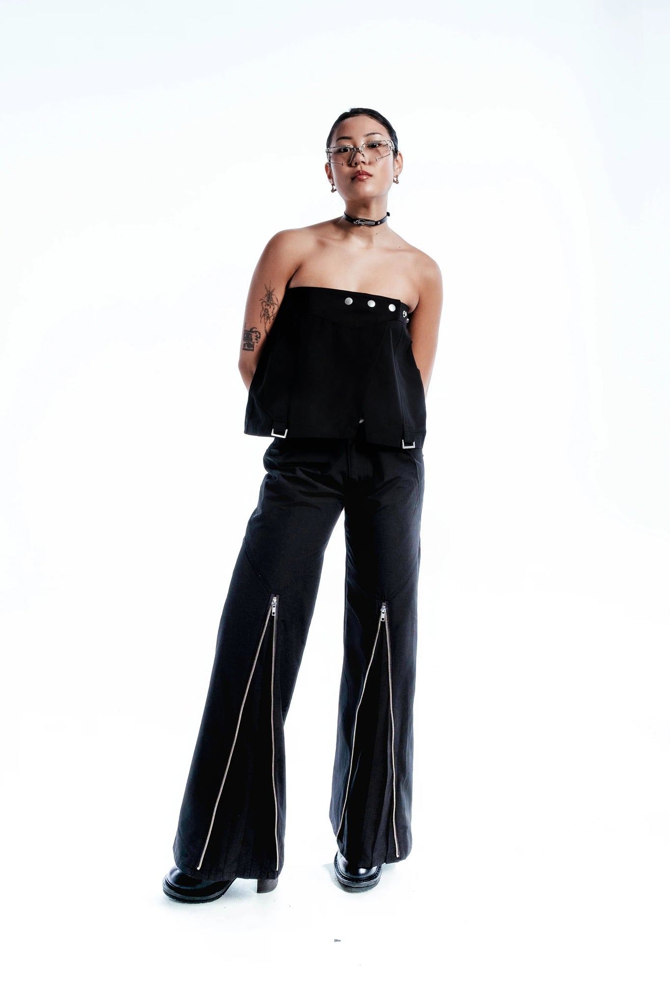 Zip Pleat Pants [2 Colors]