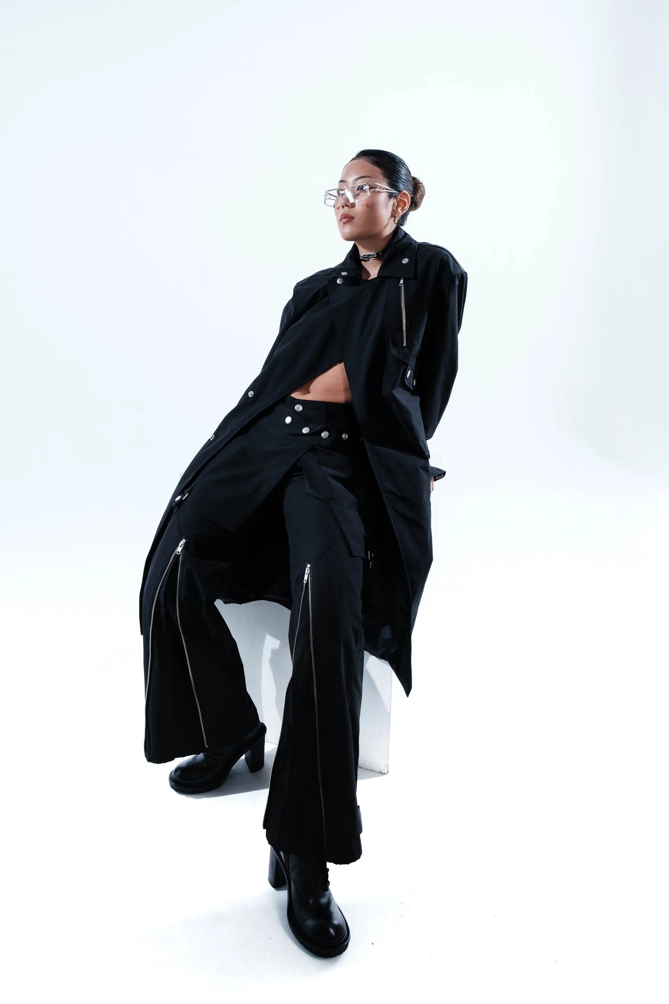 Zip Pleat Pants [2 Colors]