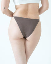 string bikini style panty in brown