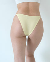string bikini style panty in lemon yellow