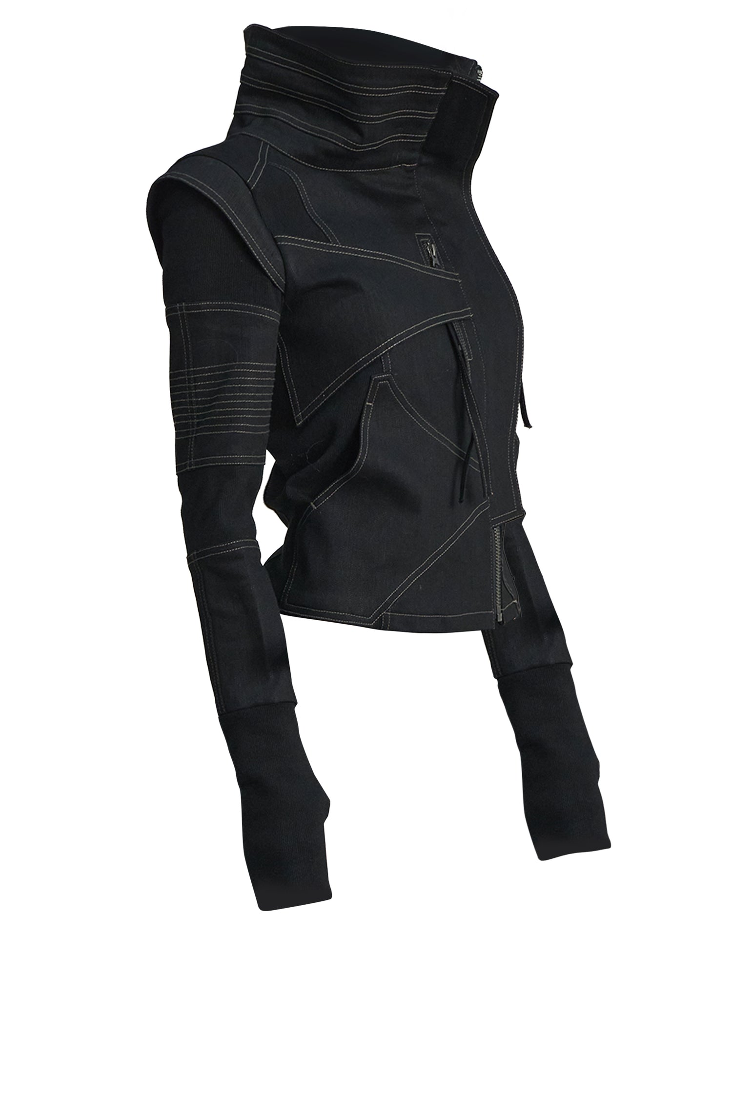 Arc Line High Neck Jacket