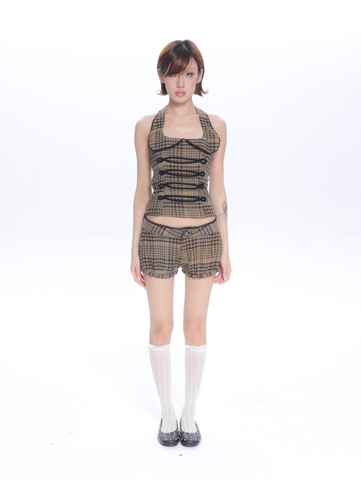 Vivienne Plaid Micro Shorts