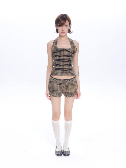 Vivienne Plaid Micro Shorts