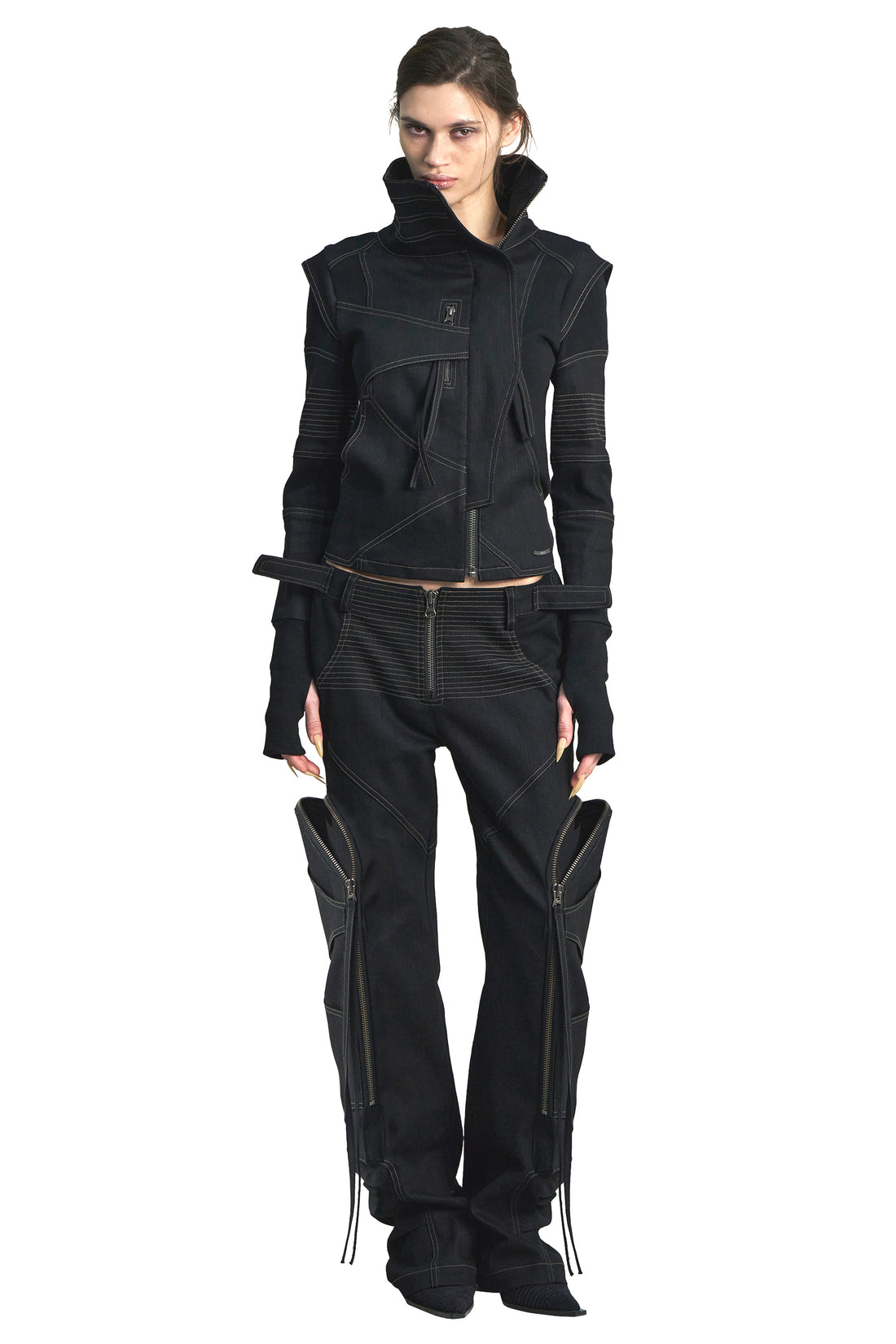 Arc Line High Neck Jacket