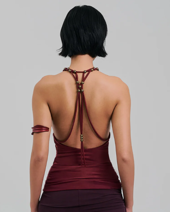 Amulet Top Maroon