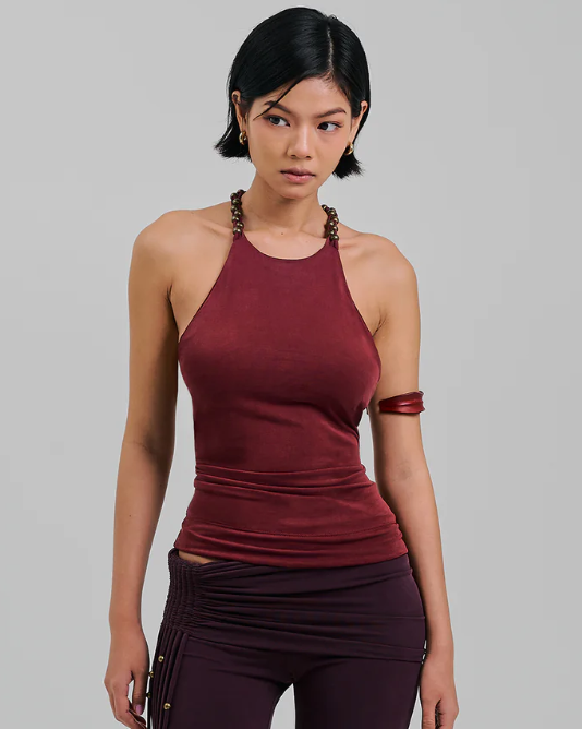 Amulet Top Maroon