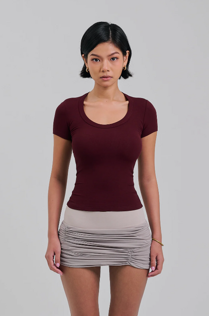 Clove Tee Maroon