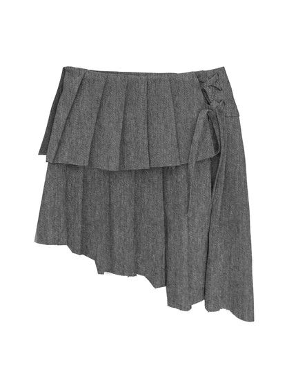 Asymmetric Pray Skirt