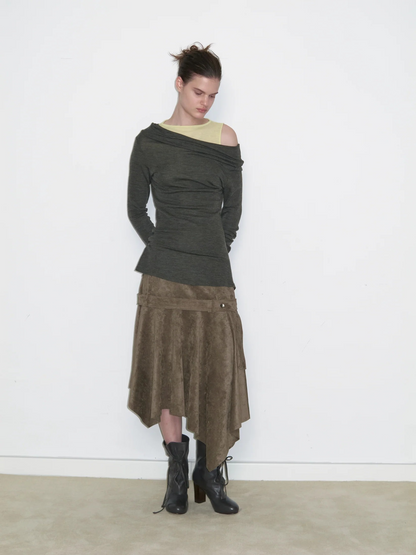 Madelin Suede Skirt