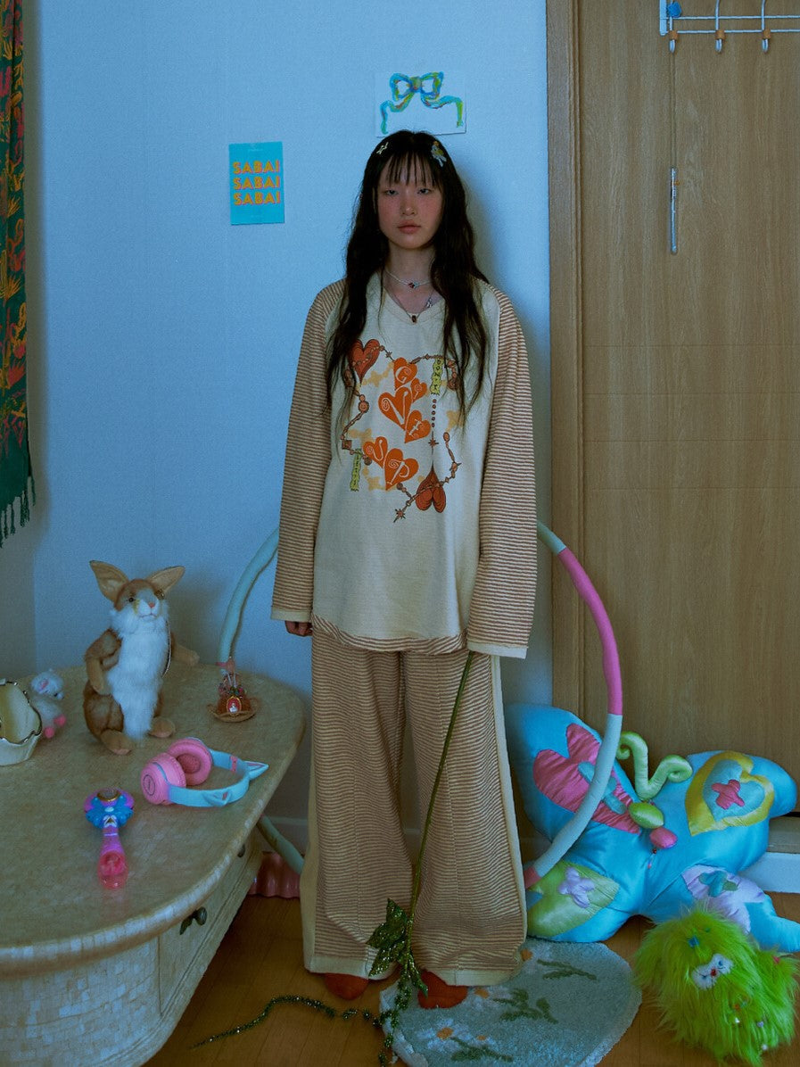 Stripe Pajama Sleeve