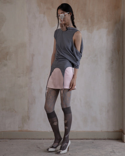 Hooded Short Sleeve Ash