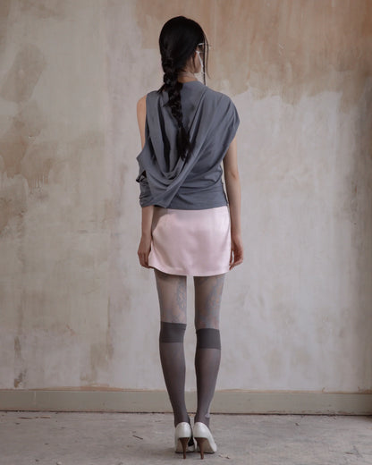 Hooded Short Sleeve Ash