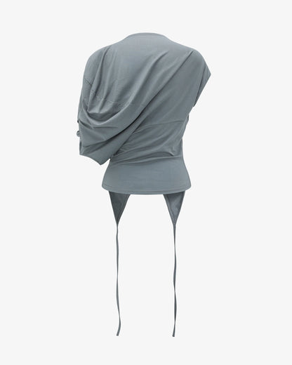 Hooded Short Sleeve Ash