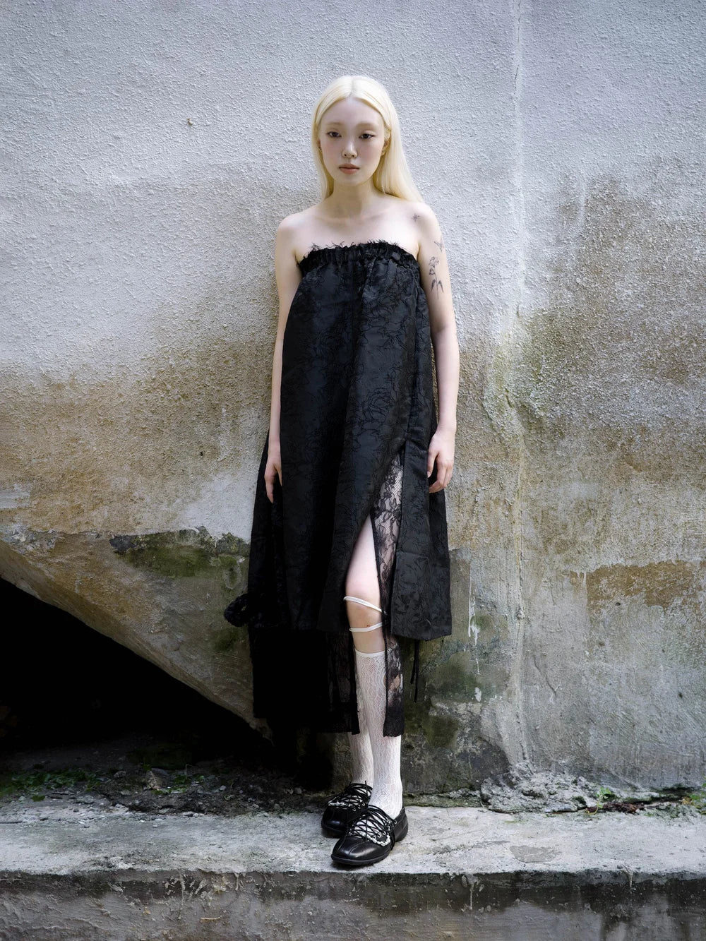 Kara A-lined Top/Skirt - Black