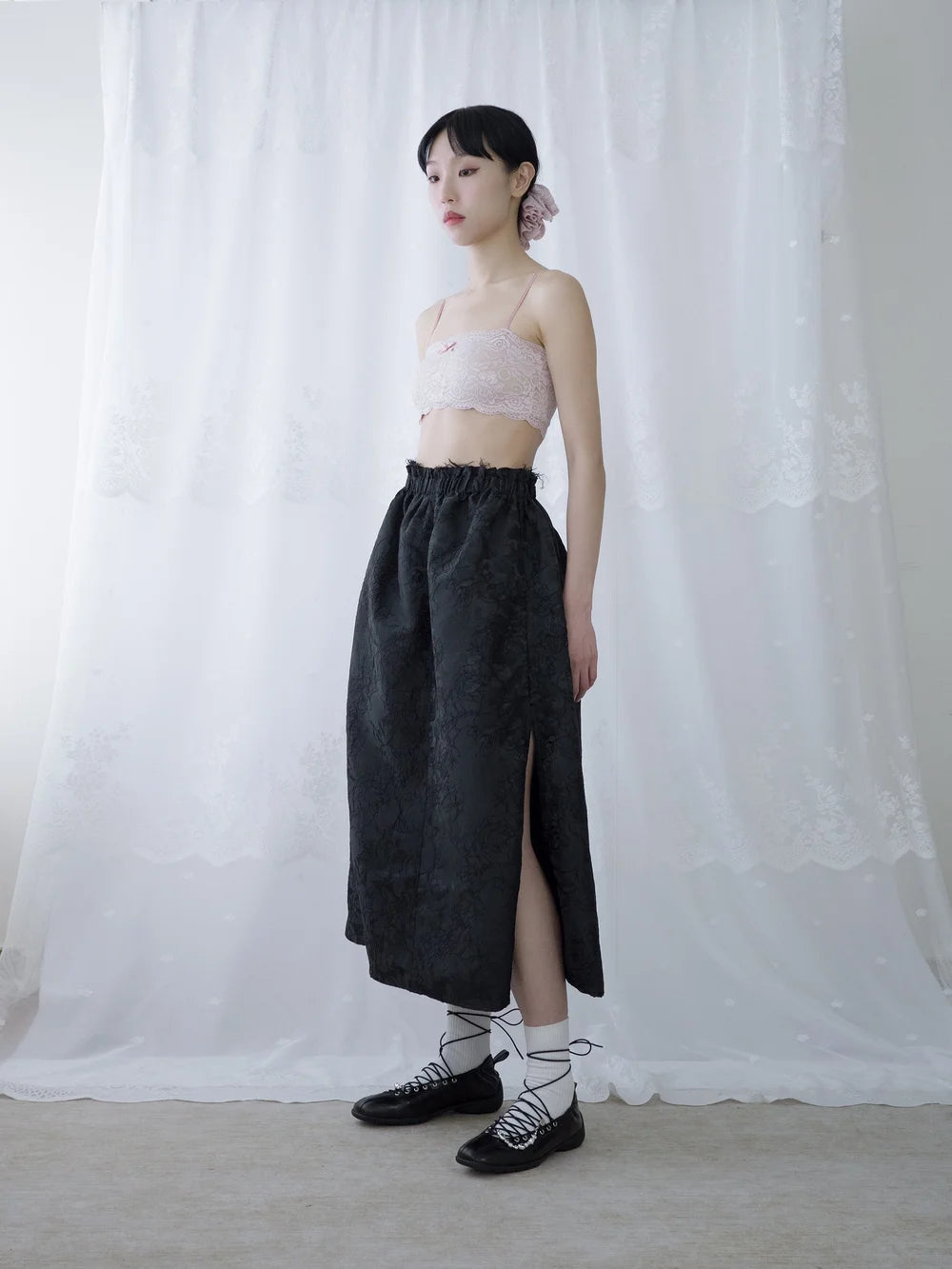 Kara A-lined Top/Skirt - Black