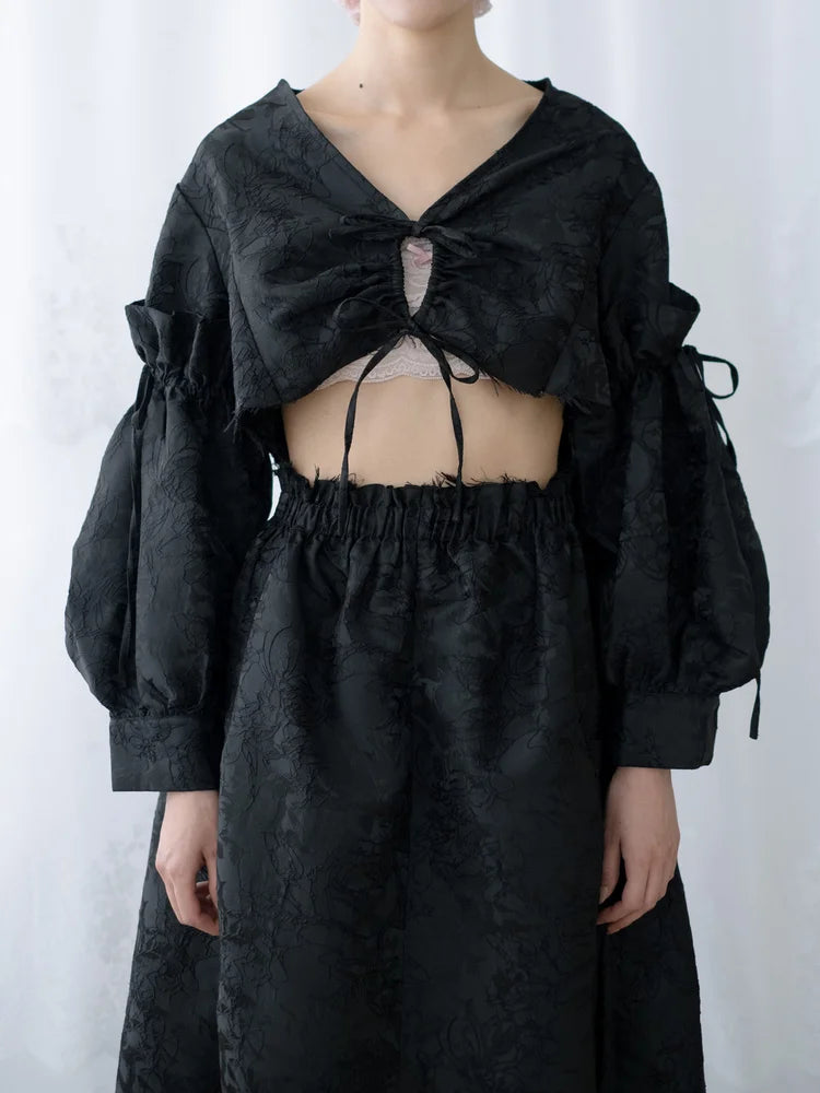 Kara A-lined Top/Skirt - Black