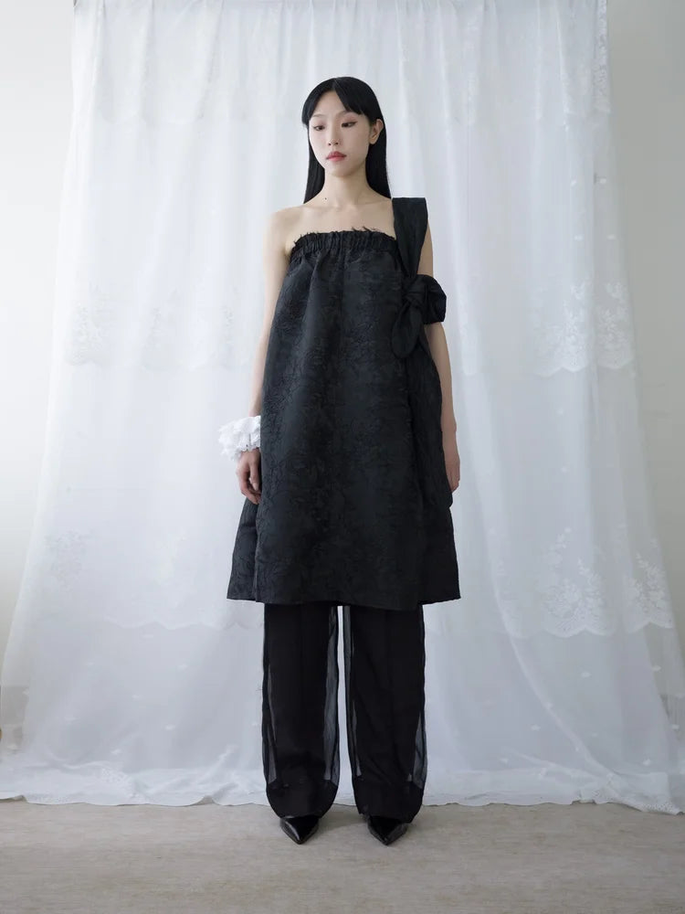 Kara A-lined Top/Skirt - Black