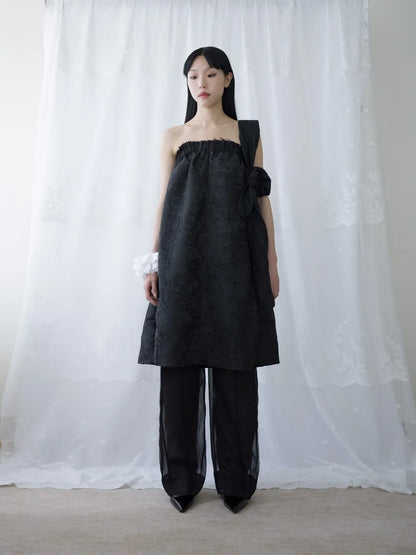 Kara A-lined Top/Skirt - Black