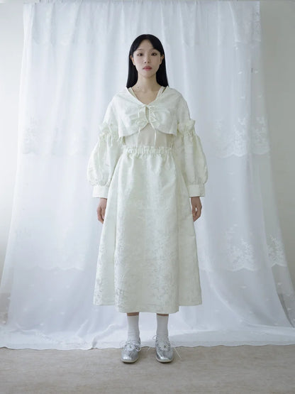 Kara A-lined Top/Skirt - White