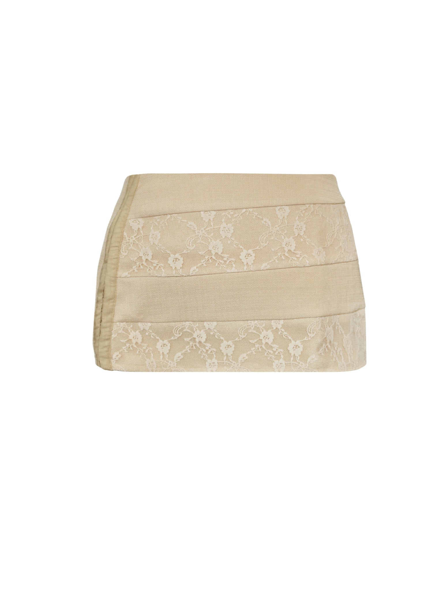 Lace locket micro skirt