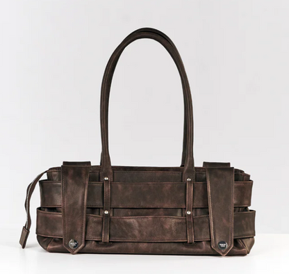 Lewis Parallelo Distressed Brown
