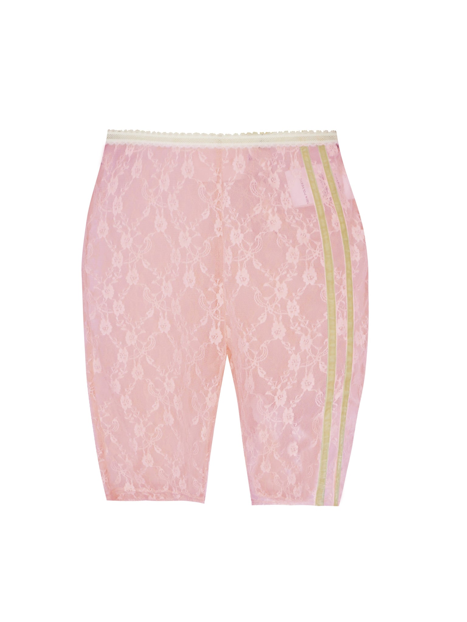 Flower Mesh Biker Shorts-Pink