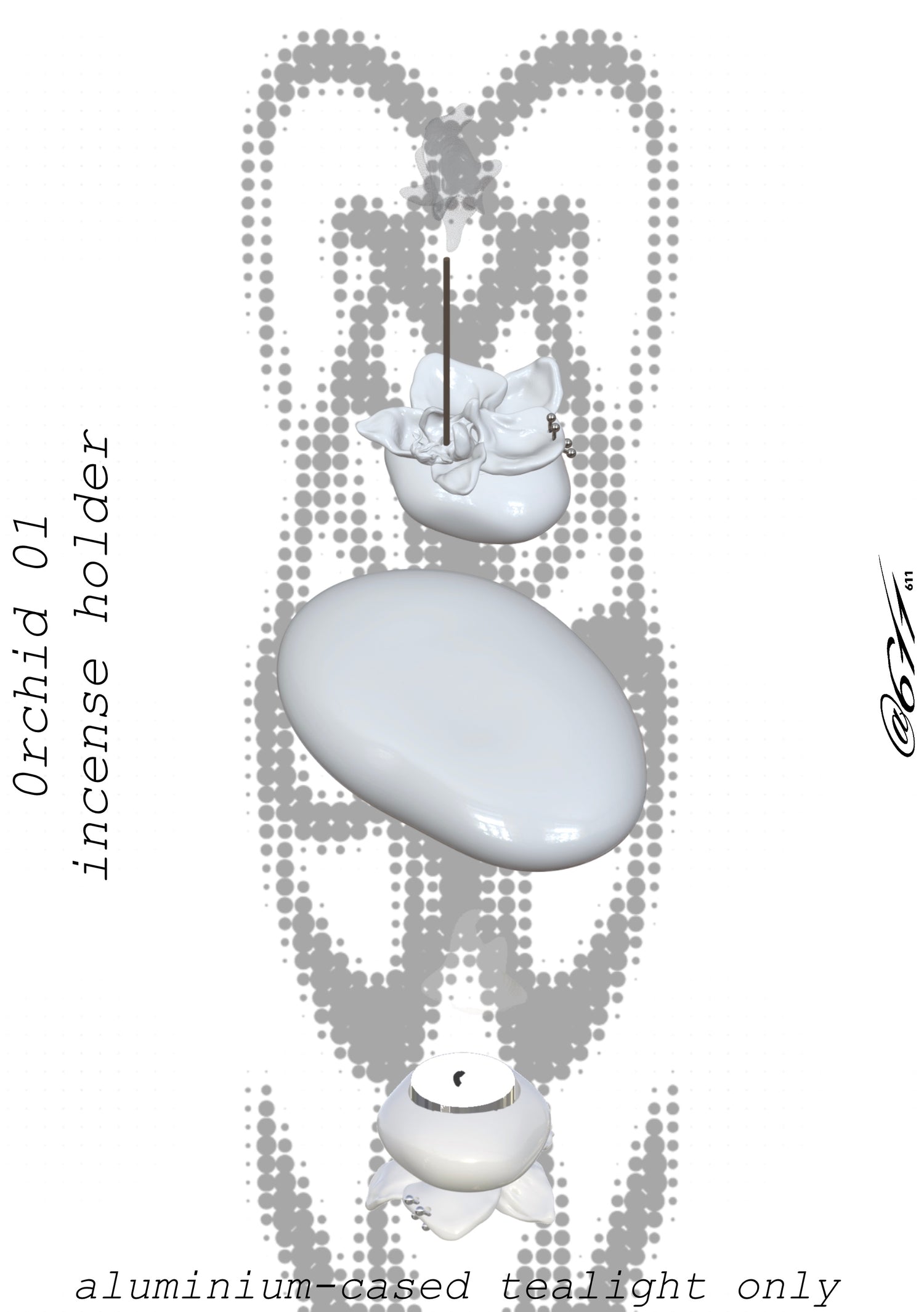 Orchid Incense Holder