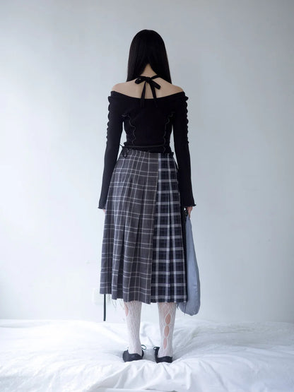 Pina Multiway Rib Top - Black