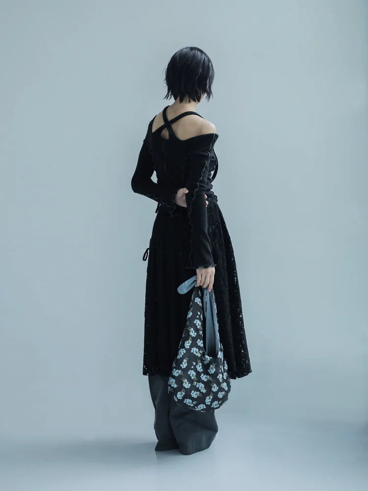 Pina Multiway Rib Top - Black