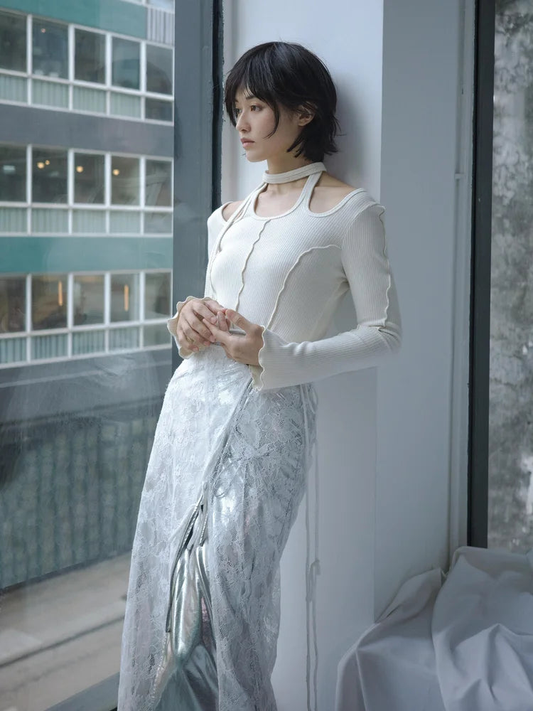 Pina Multiway Rib Top - Ivory