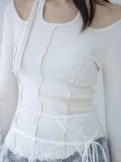 Pina Multiway Rib Top - Ivory