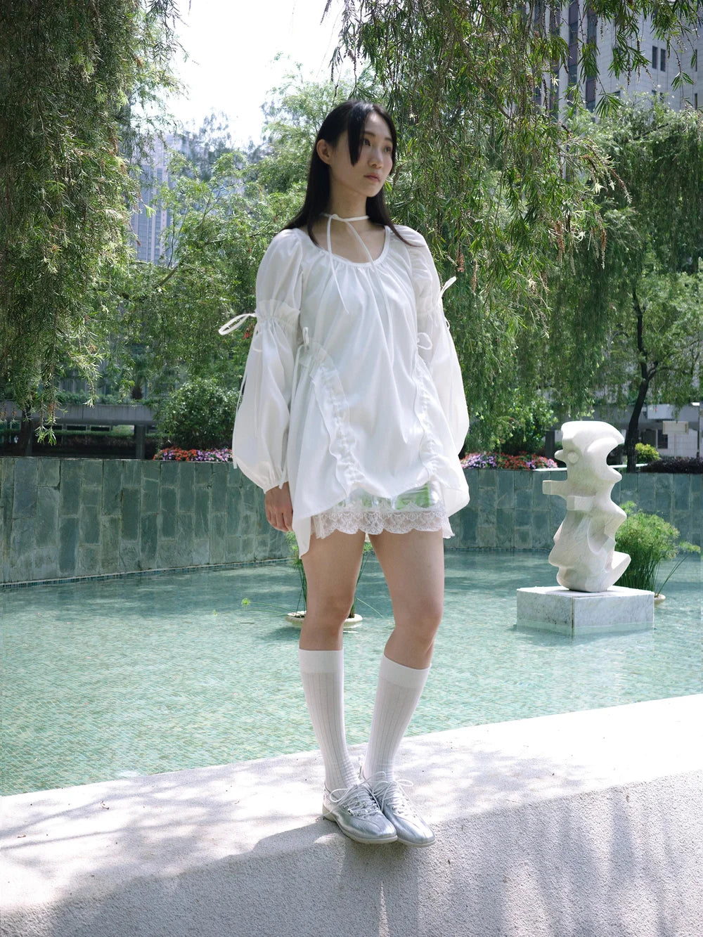 Rosie Puff Sleeve Blouse - White