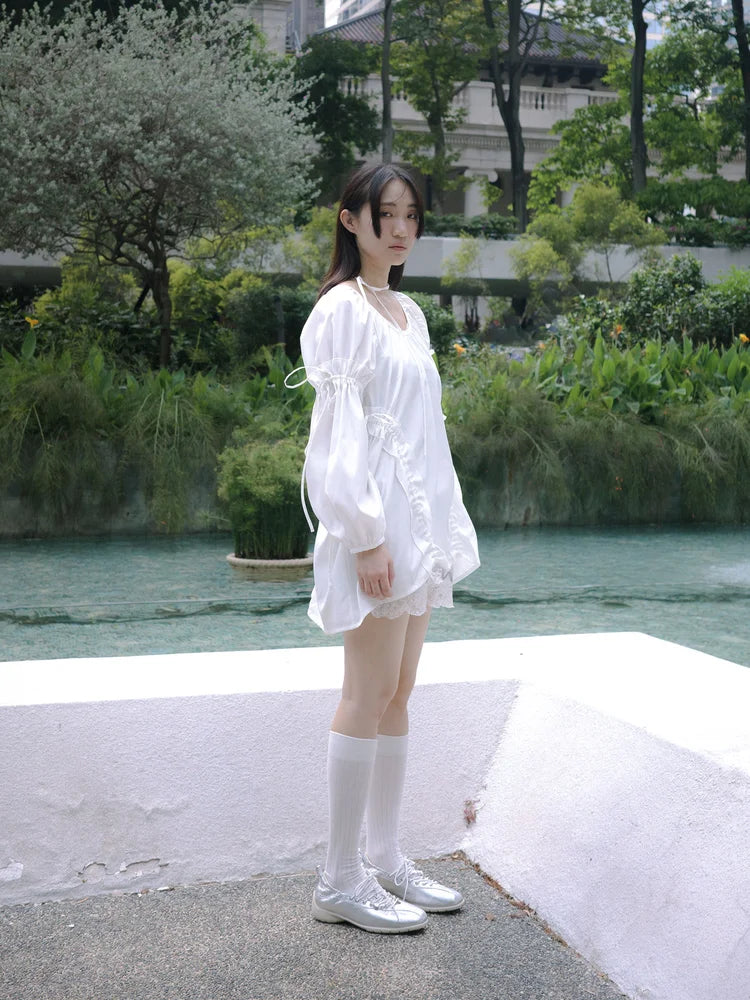 Rosie Puff Sleeve Blouse - White