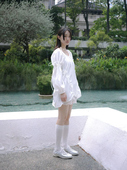 Rosie Puff Sleeve Blouse - White