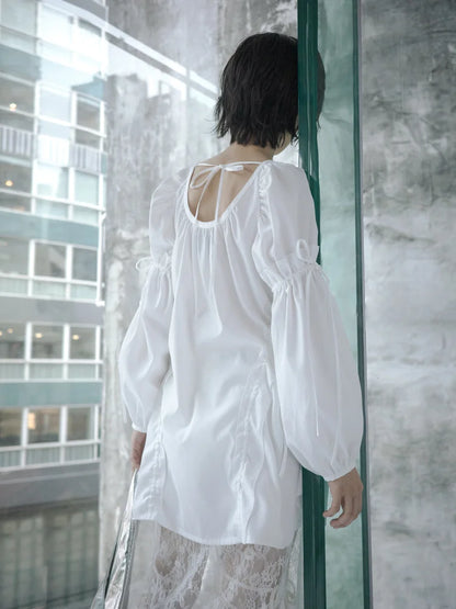 Rosie Puff Sleeve Blouse - White