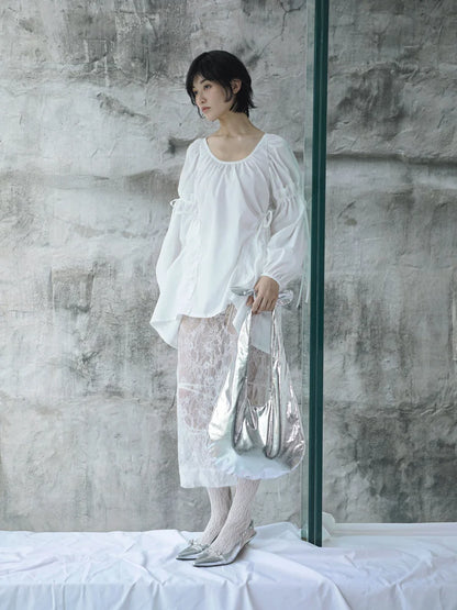 Rosie Puff Sleeve Blouse - White