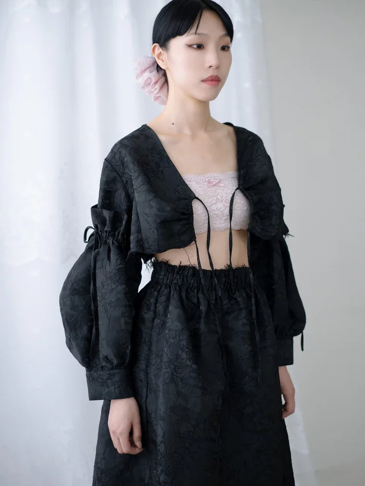 Ruby Lace Crop Top - Pink