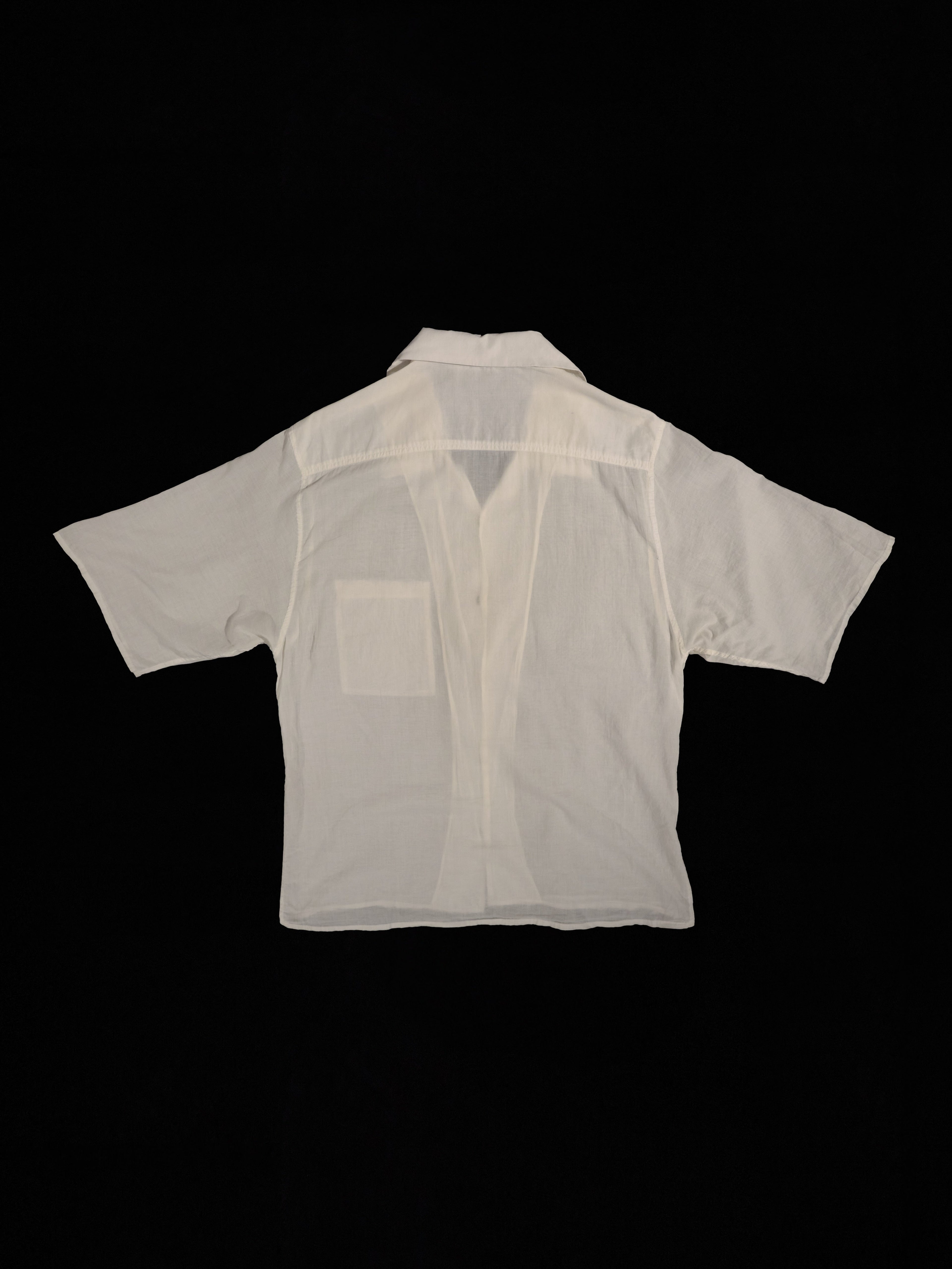 Fine short sleeve button down