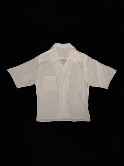 Fine short sleeve button down