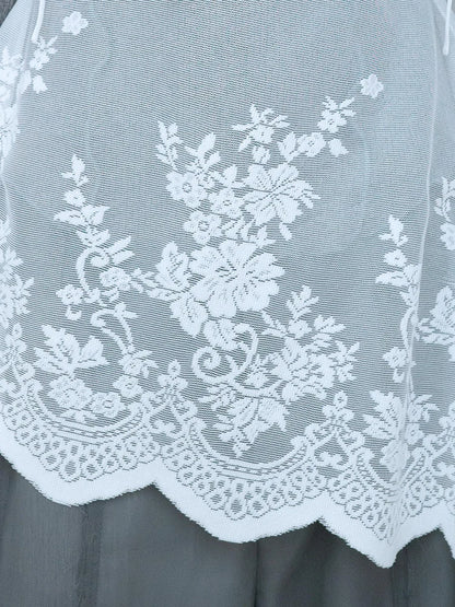 Sia Asymmetric Open-Back Camisole - White Lace