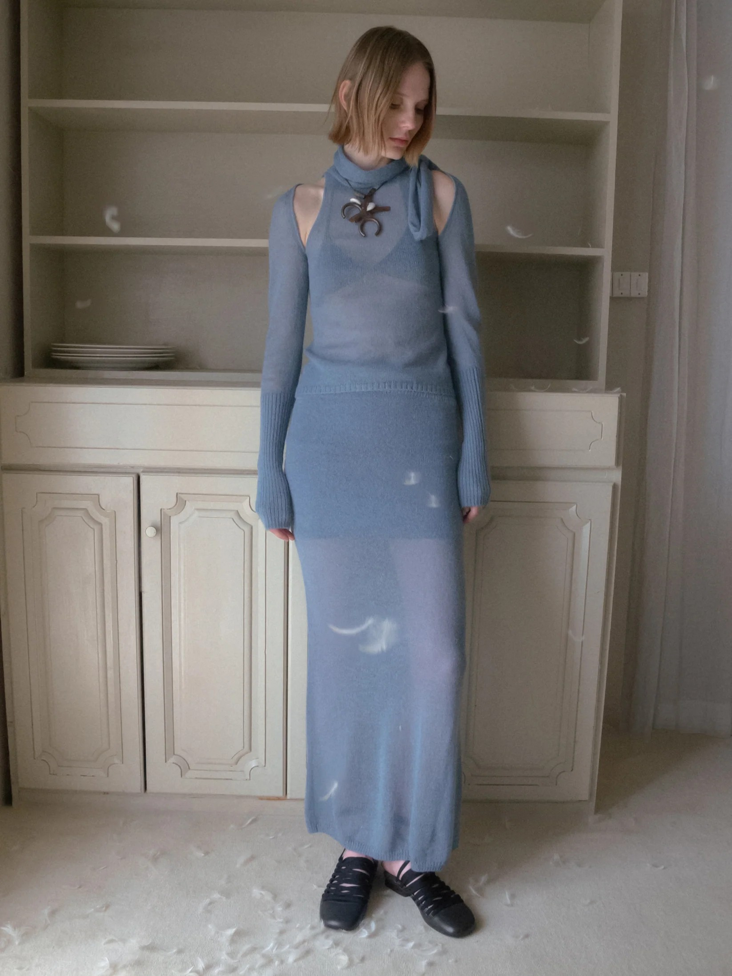Mohair Two-piece Skirt