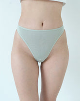 highwaist thong panty in sage green