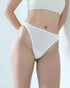 highwaist thong panty in white