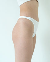 highwaist thong panty in white