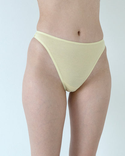 highwaist thong panty in lemon