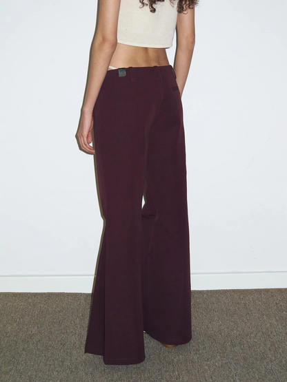 Low-rise Flared Trousers